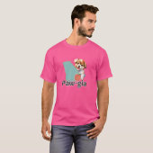 Paw-gia Hund Liebhaber Hunde Mama Hund Peach City  T-Shirt (Vorne ganz)