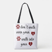 Paw Heart Quote Tasche (Rückseite)