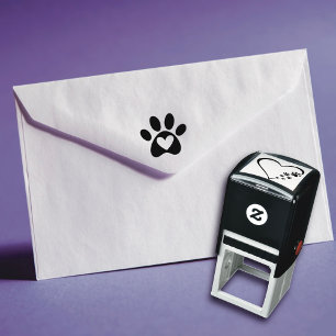 Paw & Heart Selbstfärbestempel Permastempel