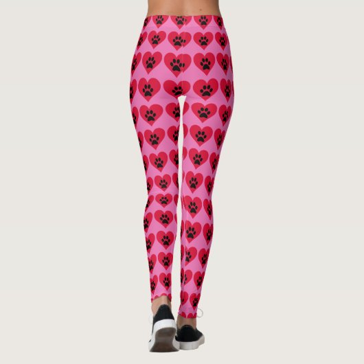 "Paw Hearts" Leggings (Rückseite)