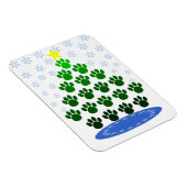 Paw Here Premium Magnet "Paw Prints Christmas Tree (Rechte Seite)