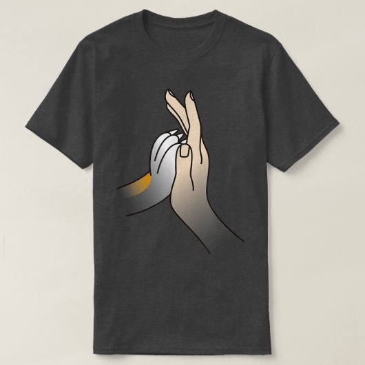 Paw High Five Corgi Dog T-Shirt (Design vorne)