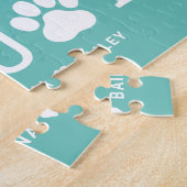 Paw Joy EDITABLE FARBE Personalisiert Puzzle (Seite)