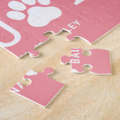 Paw Joy EDITABLE FARBE Personalisiert Puzzle (Seite)