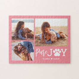Paw Joy EDITABLE FARBE Personalisiert Puzzle