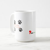 Paw-kin Spice Pup - Funny Halloween Pet Lover Kaffeetasse (Vorderseite Links)