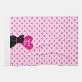 Paw Lease Be meine Valentine Black Dog Küchentüche Geschirrtuch