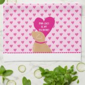 Paw-Lease Be my Valentine Kitchen Geschirr Handtuc Geschirrtuch (Gefaltet)