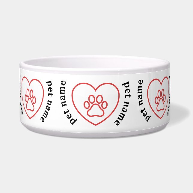 Paw Liebe Dog Bowl Napf (Vorderseite)