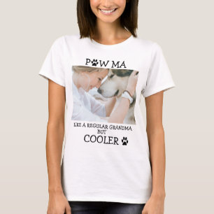 Paw ma dog lover Oma Bratmutter Foto Großmutter  T-Shirt