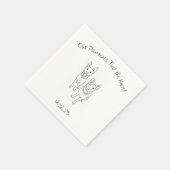 Päw-Mieten binden den Knoten Serviette (Ecke)