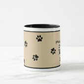 Paw Off Quote Dog Paw Hot Beverage Spezialität Tasse (Zentrum)