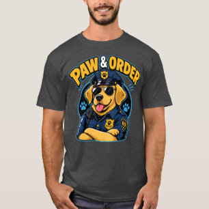 Paw & Order Hund Polizei PNG, Lustiger K9 Hund Sub T-Shirt