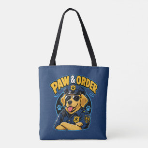 Paw & Order Hund Polizei PNG, Lustiger K9 Hund Sub Tasche