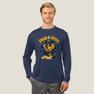 Paw & Order Hund Polizei PNG, Lustiger K9 Hund Sub Tri-Blend Shirt
