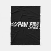 Paw Paw T Crew Race Car Birthday Family Racing Fleecedecke (Vorderseite)