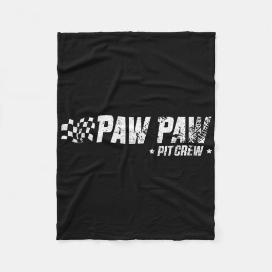 Paw Paw T Crew Race Car Birthday Family Racing  Fleecedecke (Vorderseite)