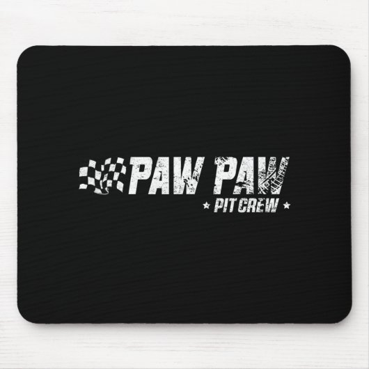 Paw Paw T Crew Race Car Birthday Family Racing Mousepad (Vorne)