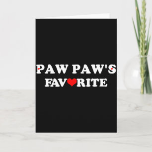Paw Paws Liebling Mit Rotem Herzen  Karte
