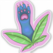 Paw Plant Sticker (Vorderseite)