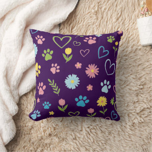 Paw Print and Hearthebel Kissen Paw Paw