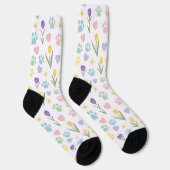 Paw Print and Hearton Blues Socks Socken (Rechts)
