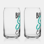 Paw Print and Stethoscope Heart Graphic Dosenglas (Rechts)