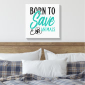 Paw Print and Stethoscope Heart Graphic Leinwanddruck (Insitu (Schlafzimmer))