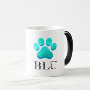 Paw Print Aqua Pet NAME Modern Fun Verwandlungstasse