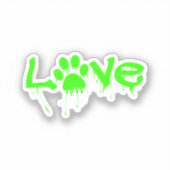 Paw Print Aufkleber (Vorderseite)