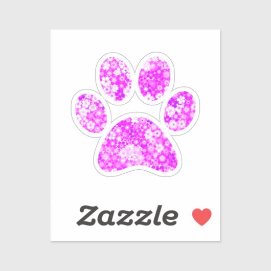 Paw Print Aufkleber (Blatt)
