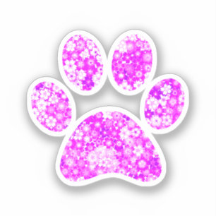 Paw Print Aufkleber