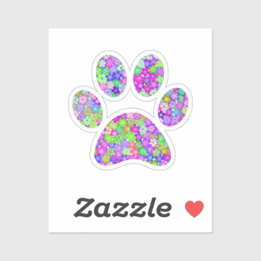 Paw Print Aufkleber (Blatt)