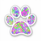 Paw Print Aufkleber (Vorderseite)