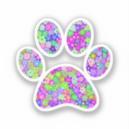 Paw Print Aufkleber