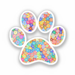 Paw Print Aufkleber