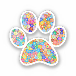 Paw Print Aufkleber