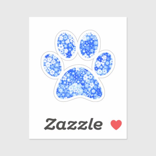 Paw Print Aufkleber (Blatt)