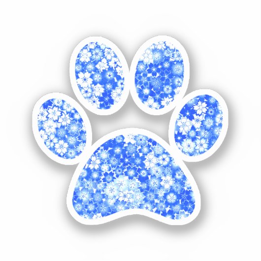 Paw Print Aufkleber (Vorderseite)