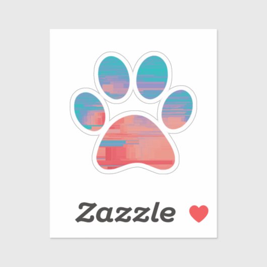 Paw Print Aufkleber (Blatt)