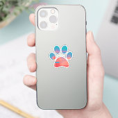 Paw Print Aufkleber (Telefon)