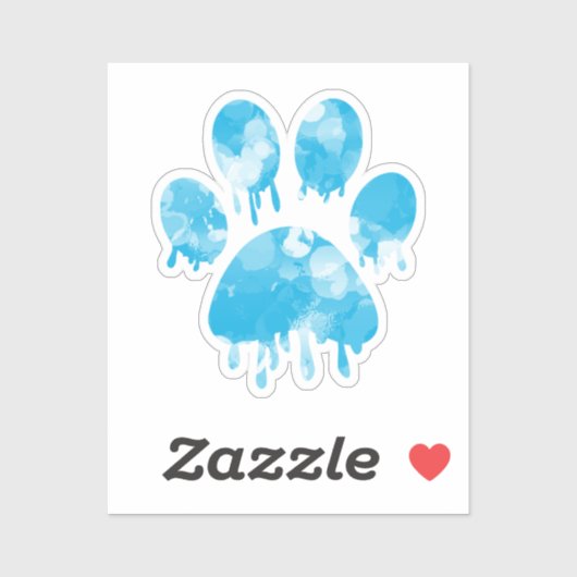 Paw Print Aufkleber (Blatt)