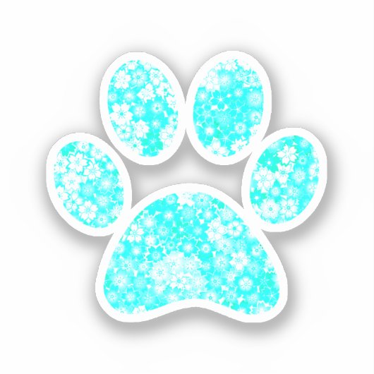 Paw Print Aufkleber (Vorderseite)