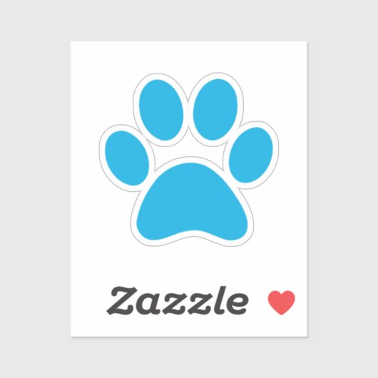 Paw Print Aufkleber (Blatt)