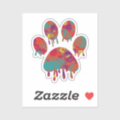 Paw Print Aufkleber (Blatt)