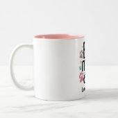 Paw print Beste Mutter je Zwei-Tonen-Kaffee-Tasse Zweifarbige Tasse (Links)