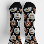 Paw Print Black Niedlich Socken (Oben)
