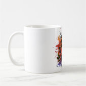 Paw Print Boho Wasserfarbe Kaffeetasse (Links)