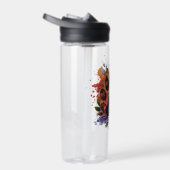 Paw Print Boho Wasserfarbe Trinkflasche (Rechts)