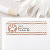 Paw Print; braun Zickzack (Insitu)